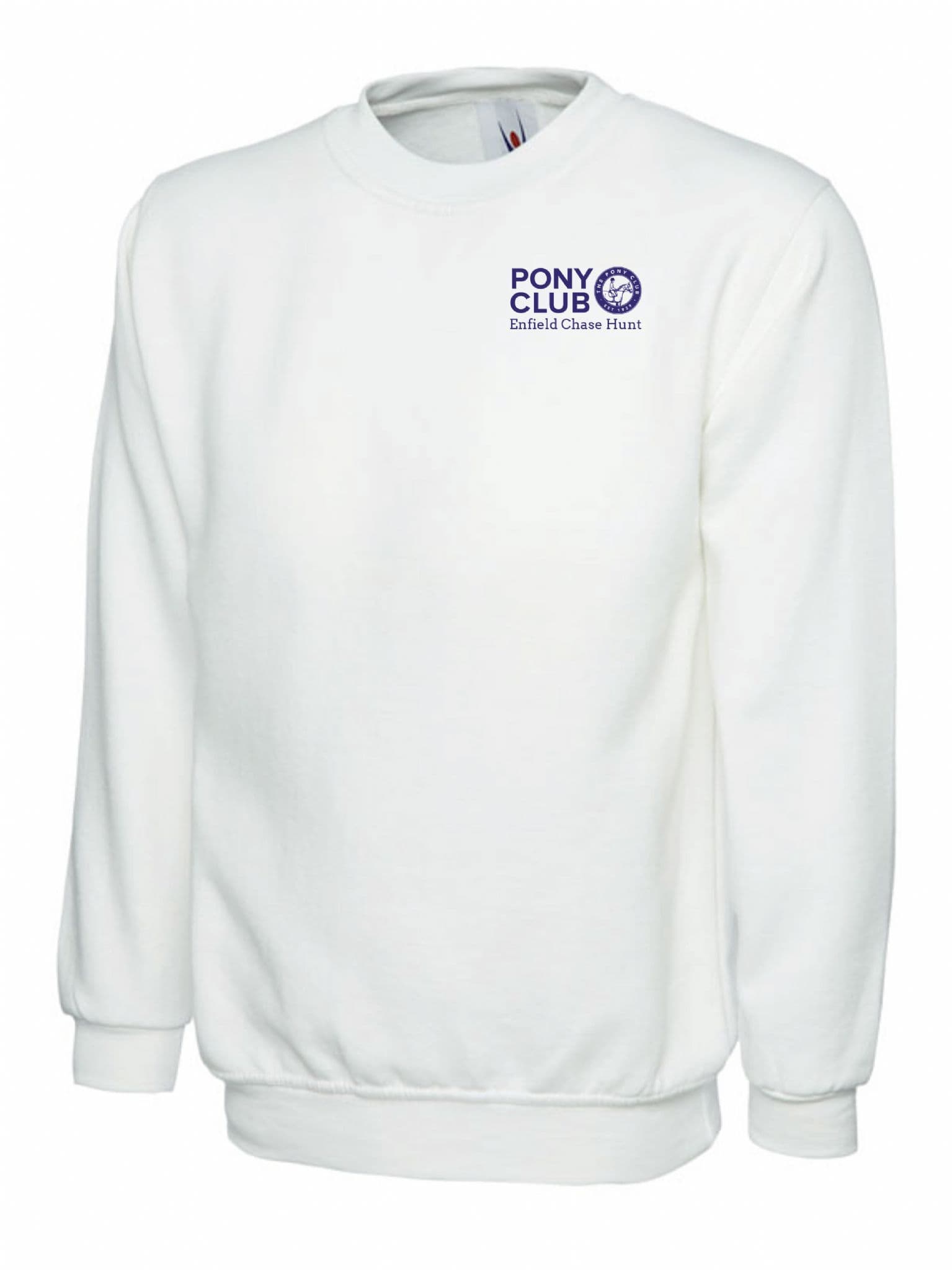 Adults Enfield Chace White Games Sweatshirt UX3