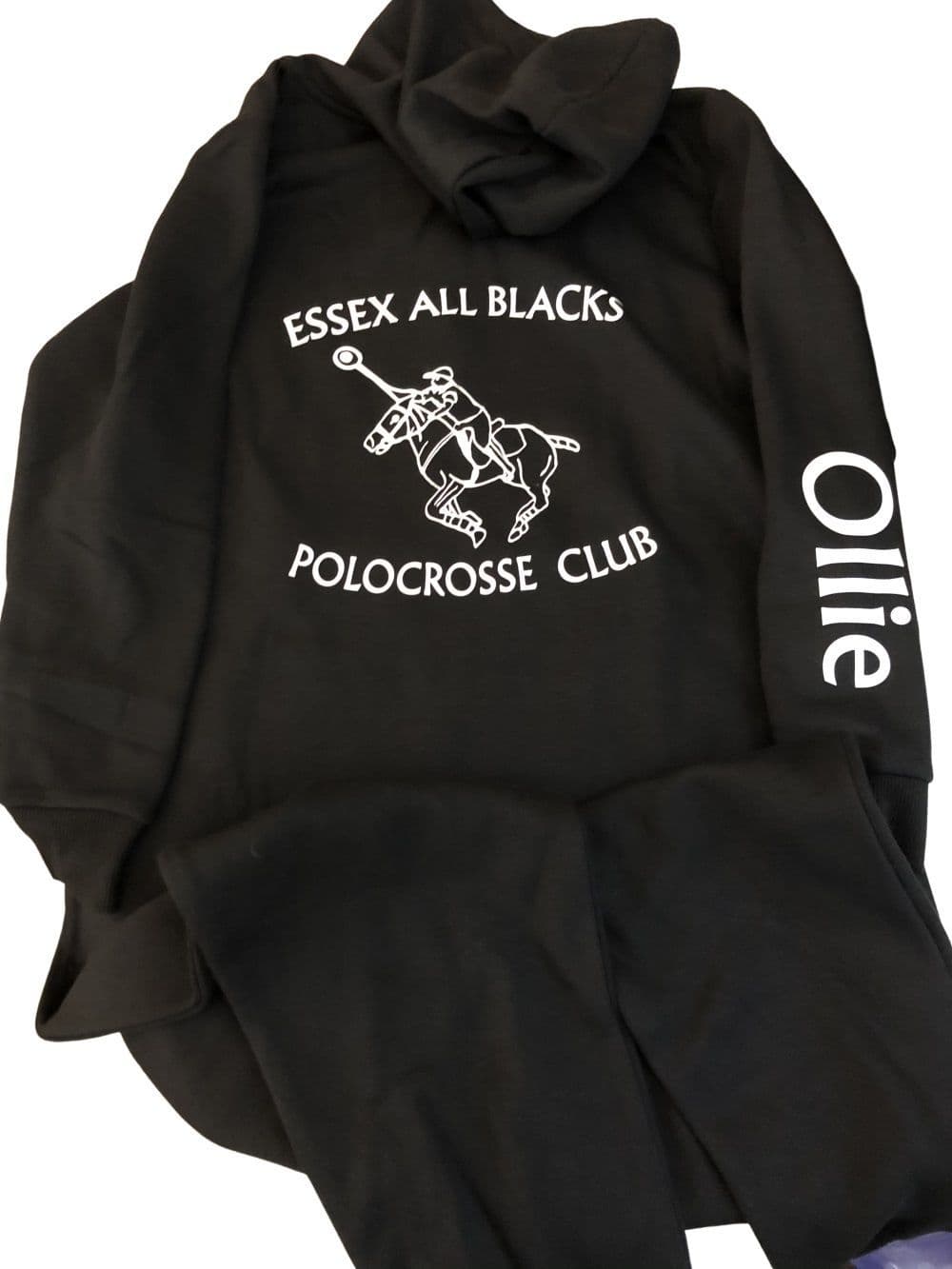 Adults Essex All Blacks Polocrosse Black Onesie