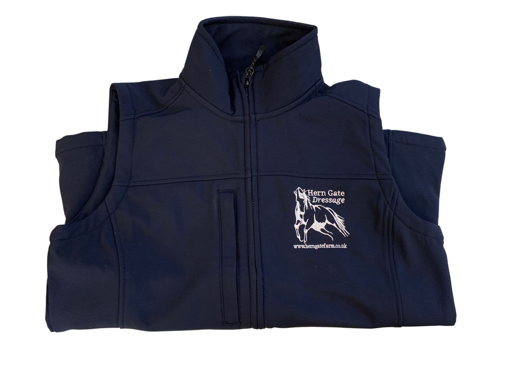 Adults Hern Gate Dressage Navy Soft shell Body Warmer
