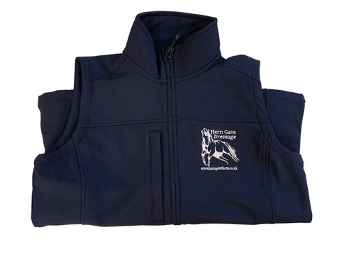 Adults Hern Gate Dressage Navy Soft shell Body Warmer