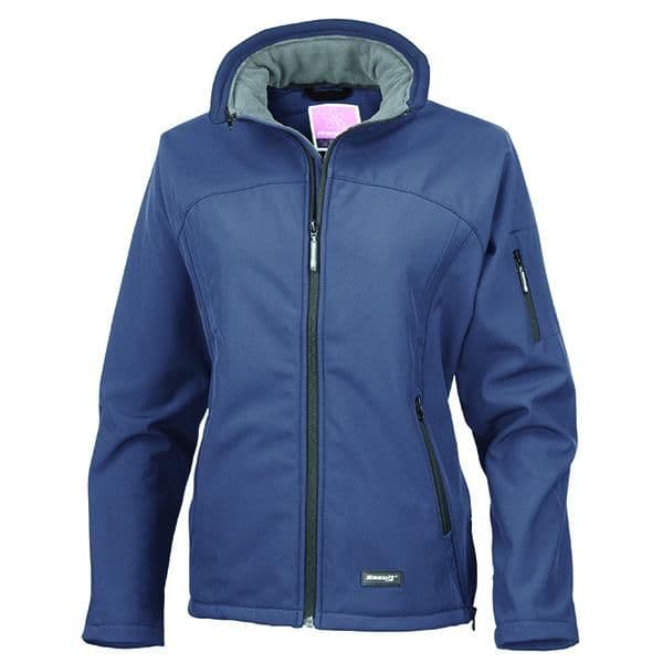 Adults Ladies Fit DDRC Navy Soft Shell Jacket