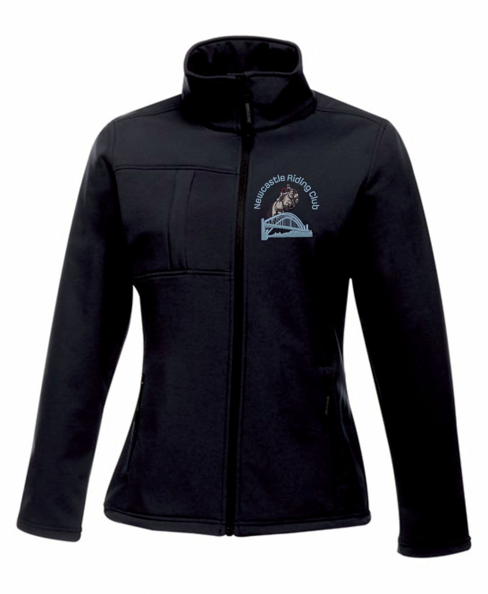 Adults ladies fit Newcastle RC Navy Softshell Jacket rg195