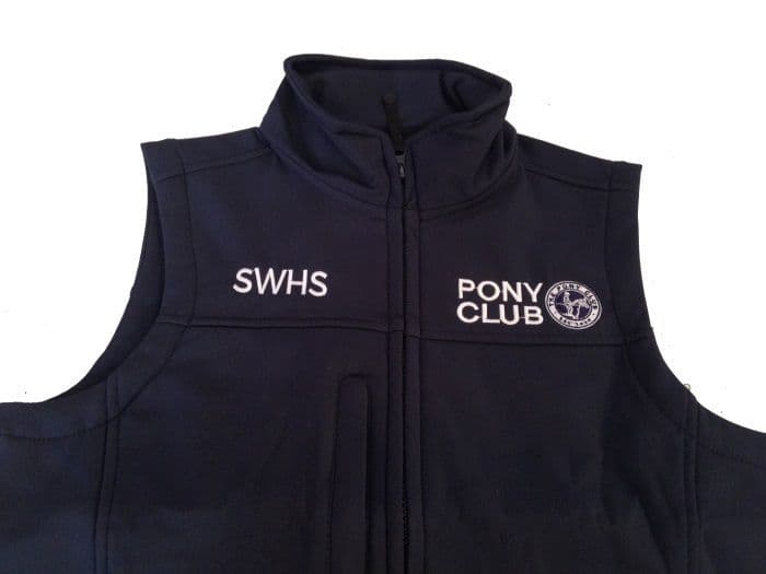 Adults ladies Fit SWHS Navy Soft shell Body Warmer