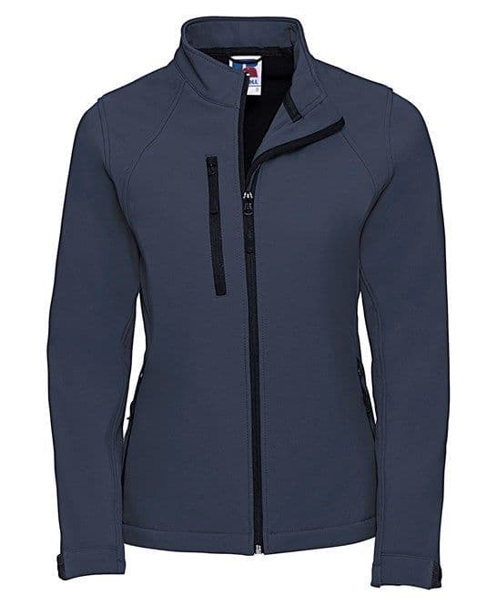Adults Ladies Fit Thurleigh Equestrian Centre Navy or Grey Softshell Jacket J140F