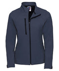 Adults Ladies Fit Thurleigh Equestrian Centre Navy or Grey Softshell Jacket J140F