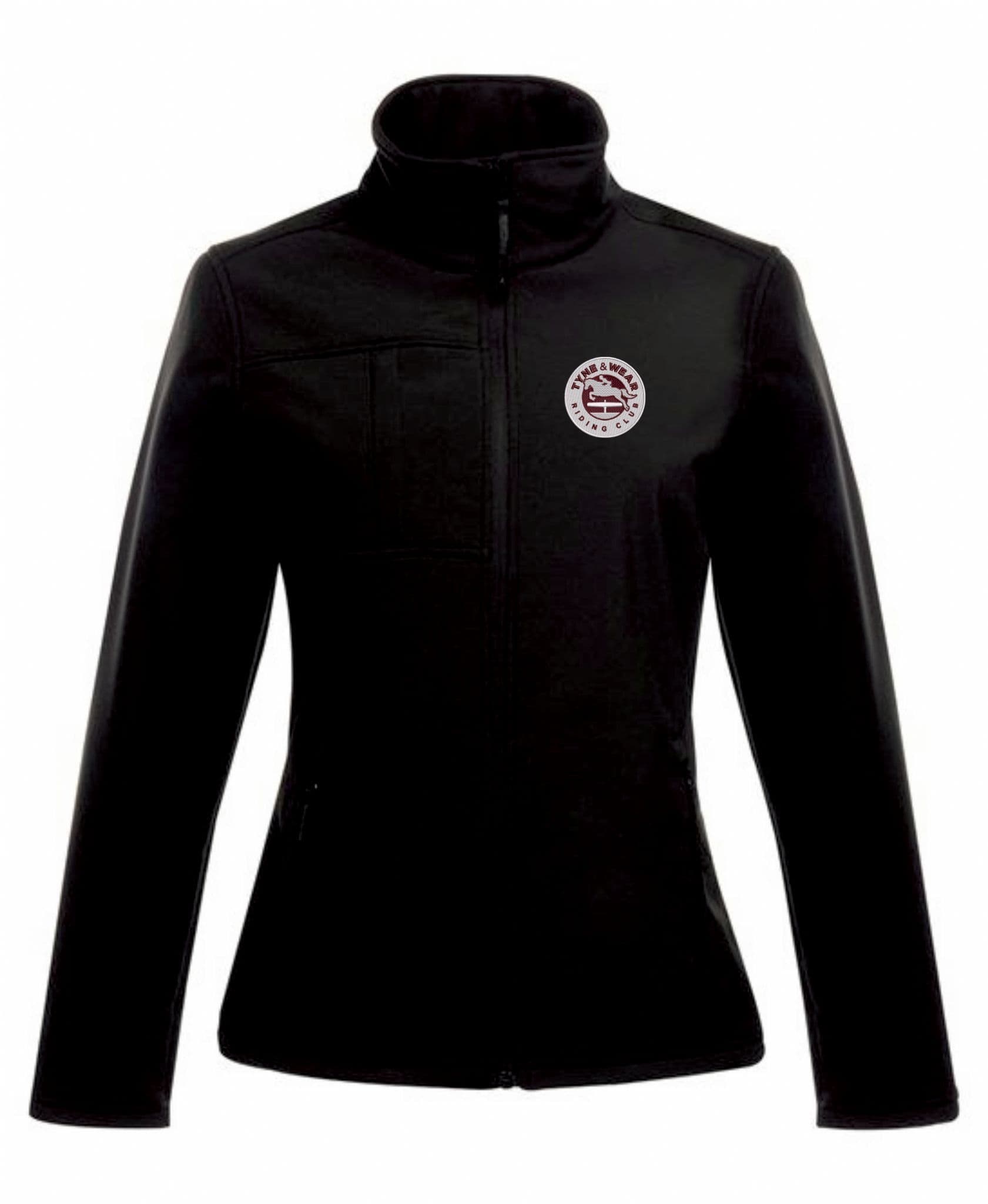 Adults ladies fit Tyne & Wear RC Black Softshell Jacket rg195