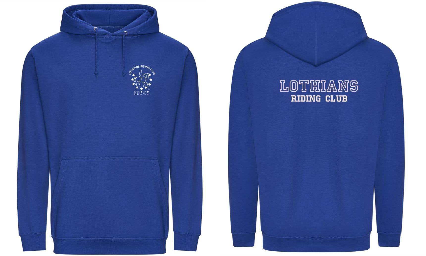 Adults Lothians RC Bright Royal Hoodie JH001
