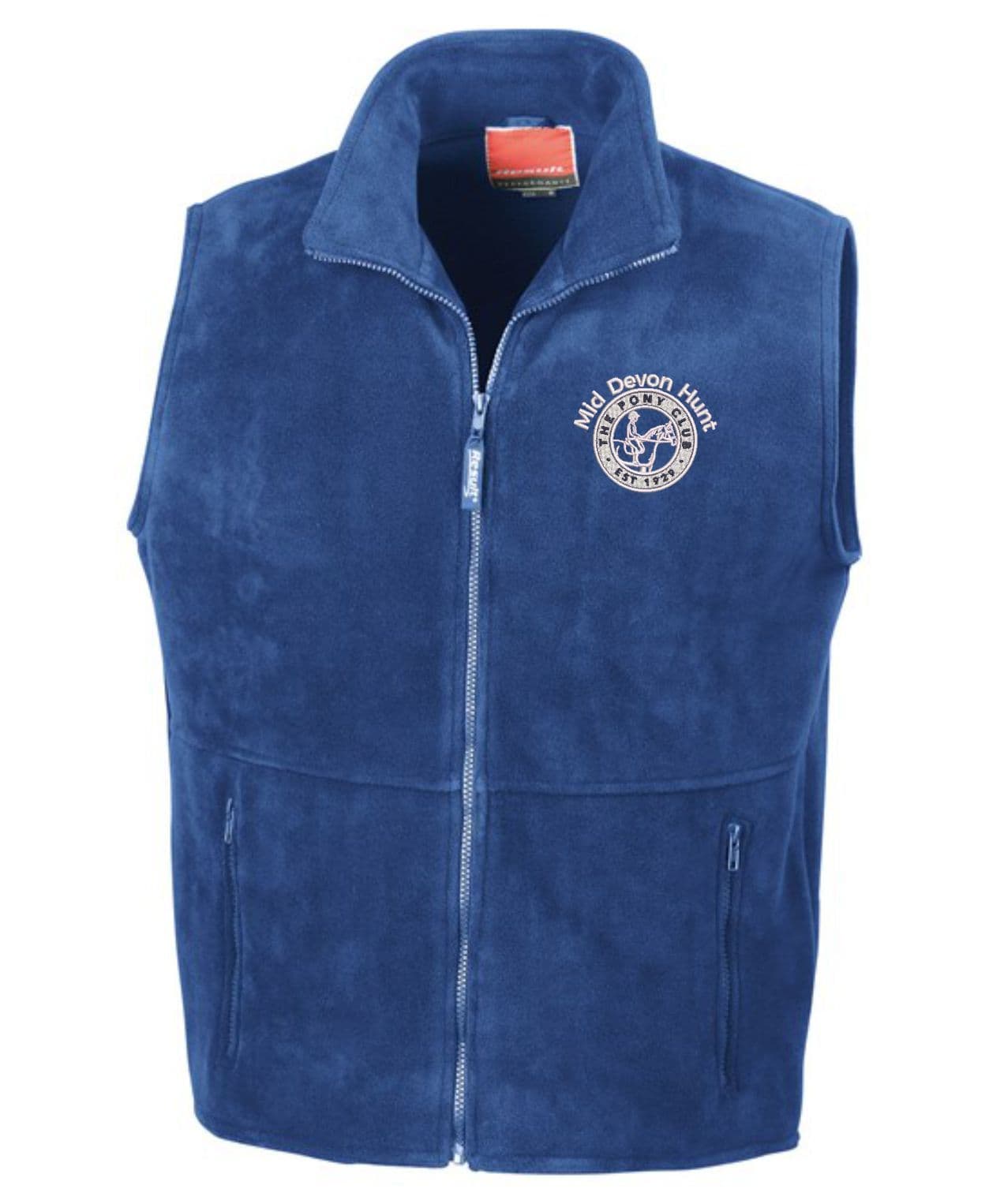 Adults Mid Devon Hunt Royal Blue Fleece Gilet RE37a