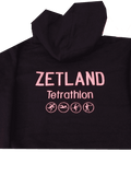 Adults Navy/pink Zetland Tetrathlon Hoodie