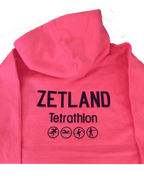 Adults Navy/pink Zetland Tetrathlon Hoodie