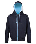 Adults Northern Dressage Group ZIP Hoodie Navy/Sky JH052