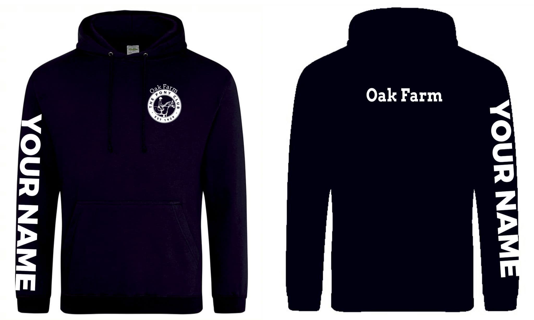 Adults Oak Farm PC Navy Hoodie