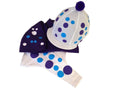 Adults Purple/White/Turquoise Base Layer, polo and silk.