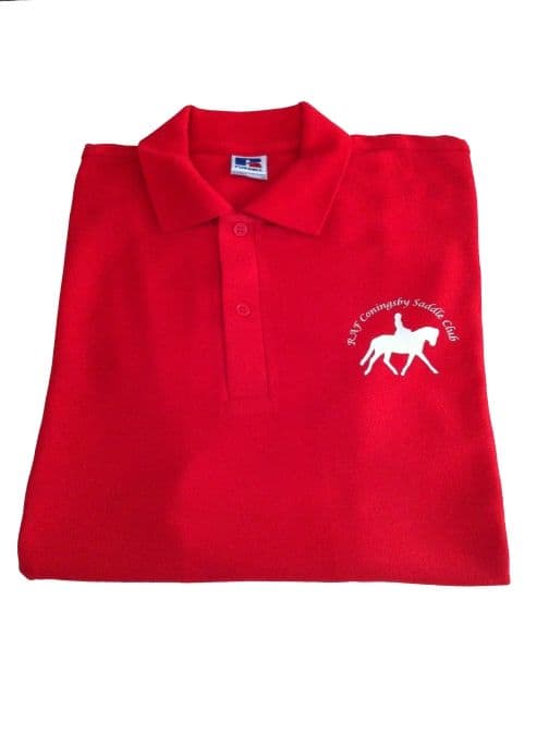 Adults RAF Coningsby Polo Shirt – Red