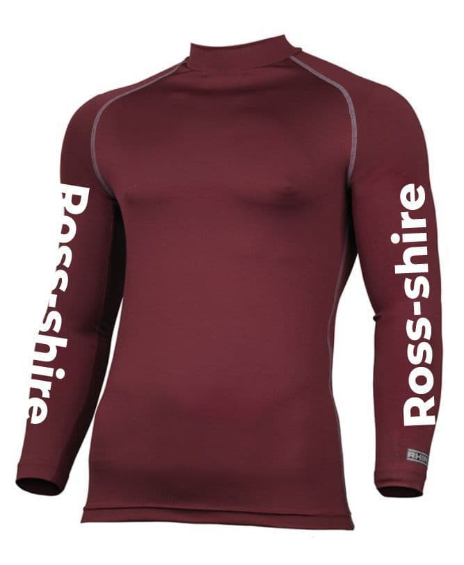ADULTS Ross-shire Burgundy Base Layer – RH001