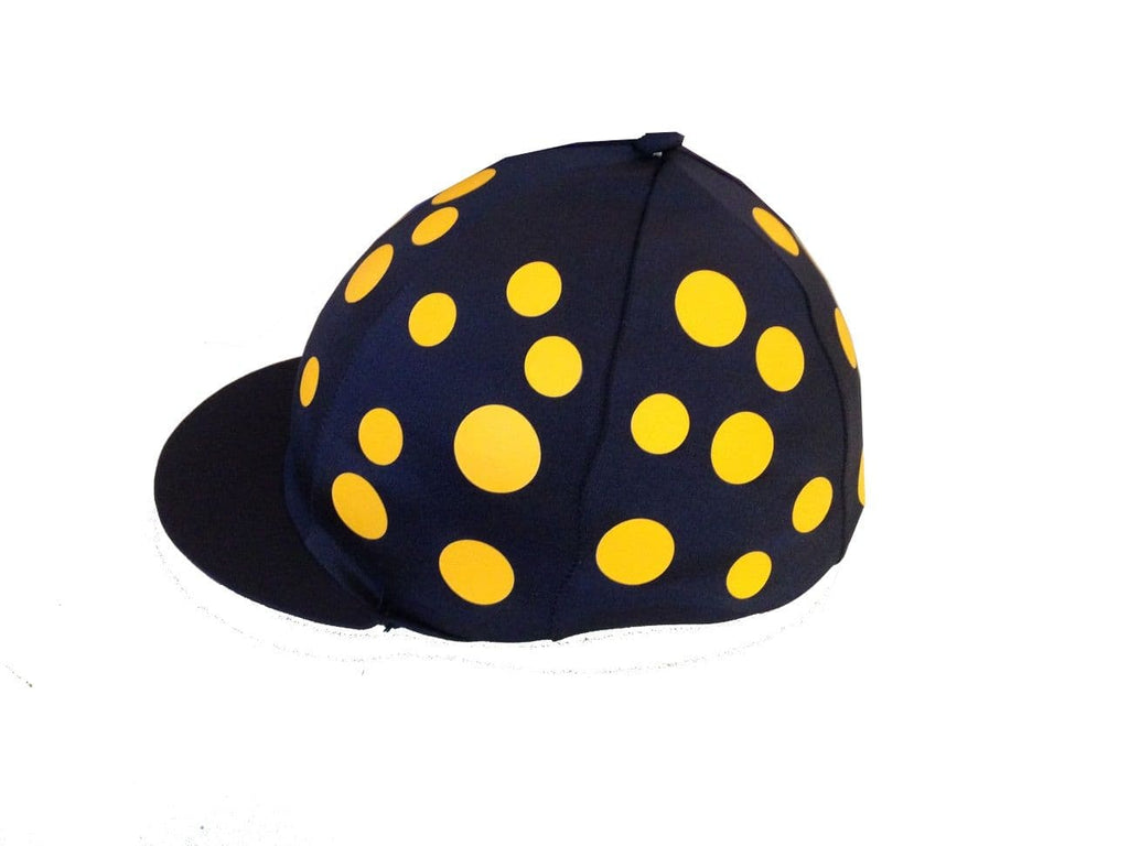 Adults Rufford Competition Base Layer and Navy silk with scattered golden yellow spots.