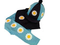 Adults Sky Blue/Navy Daisy Base Layer, polo and silk.