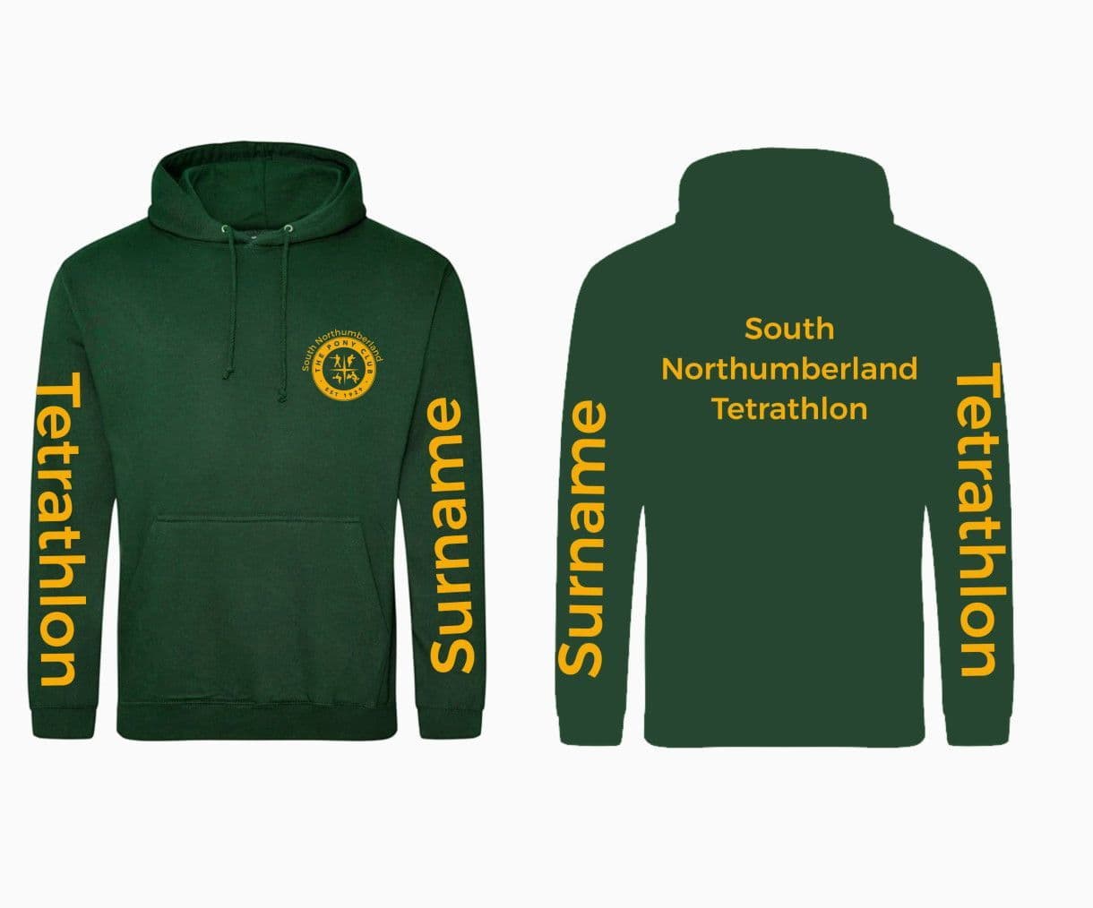 Adults South Northumberland Tetrathlon Bottle Hoodie
