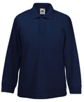 Adults South Staffs Long Sleeve Navy Polo