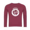 Adults Suffolk PC Burgundy Sweatshirt UX3