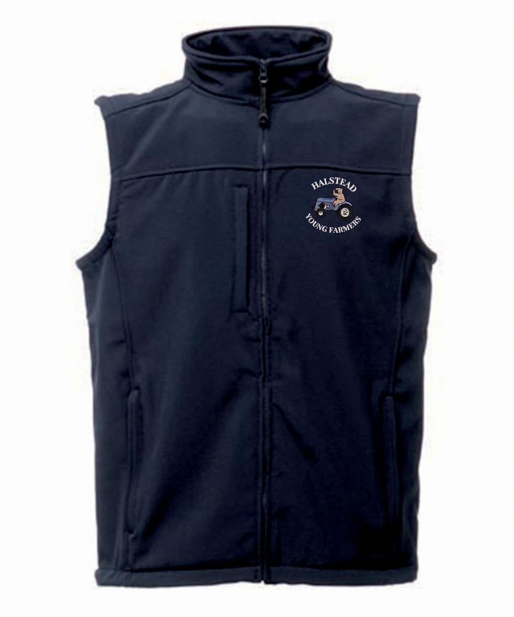 Adults Unisex Halstead YF,Navy Flux Softshell Bodywarmer