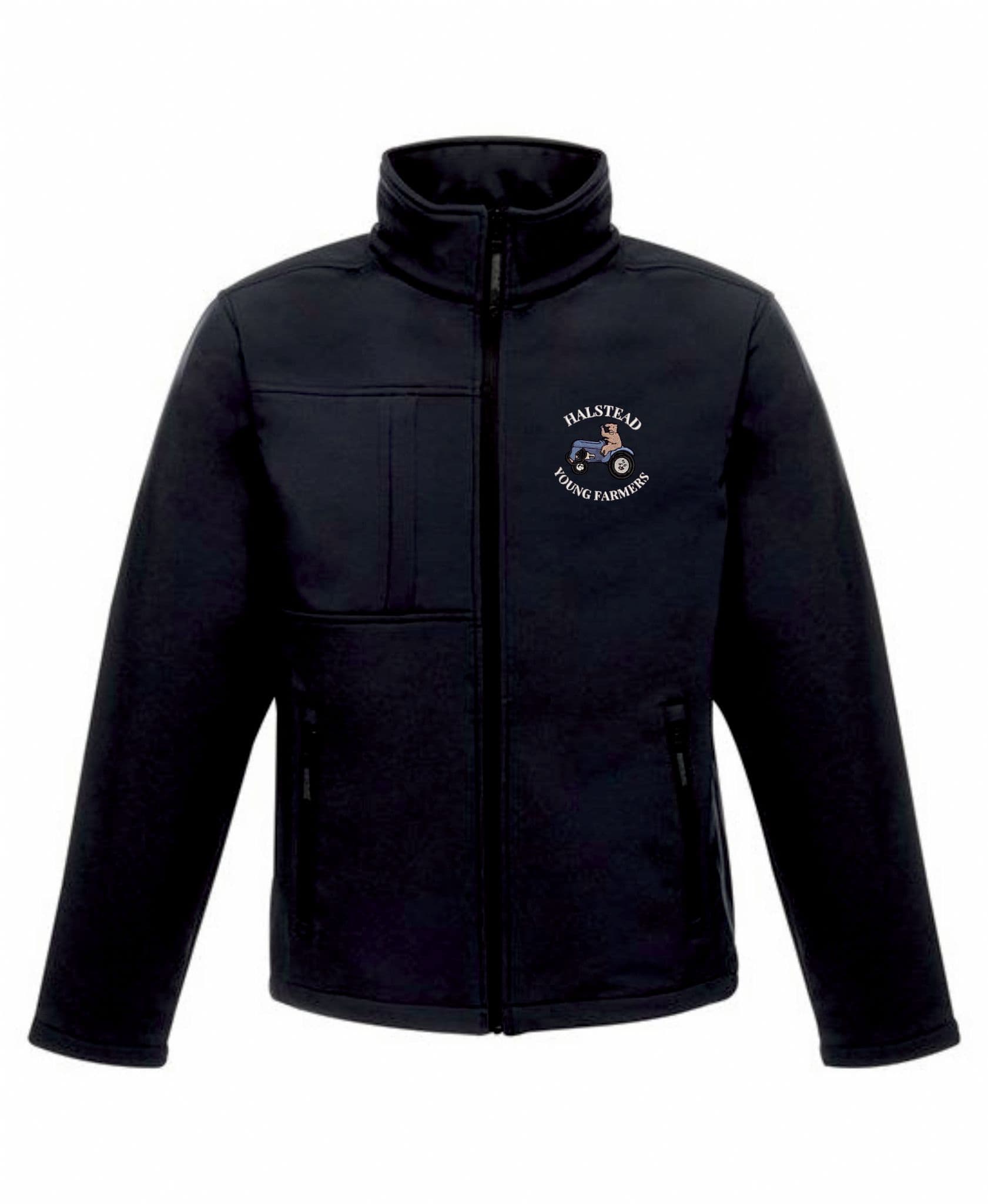 Adults Unisex Halstead YF Navy Softshell Jacket rg194