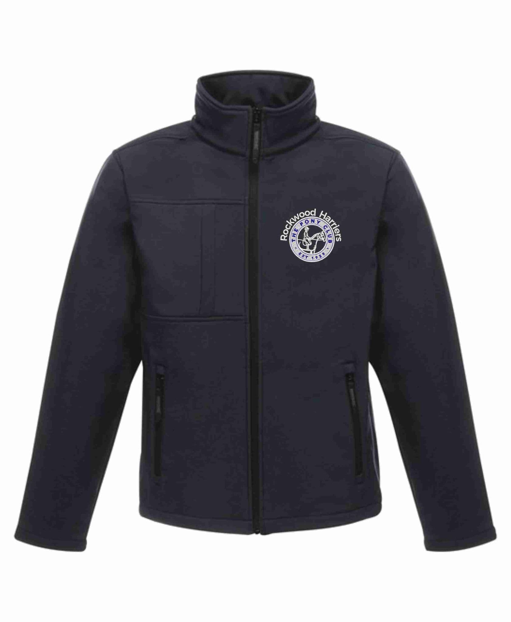 Adults Unisex Rockwood Harriers Navy Softshell Jacket rg194