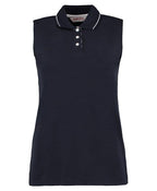 Adults Wessex RC Navy Sleeveless Polo shirt KK730