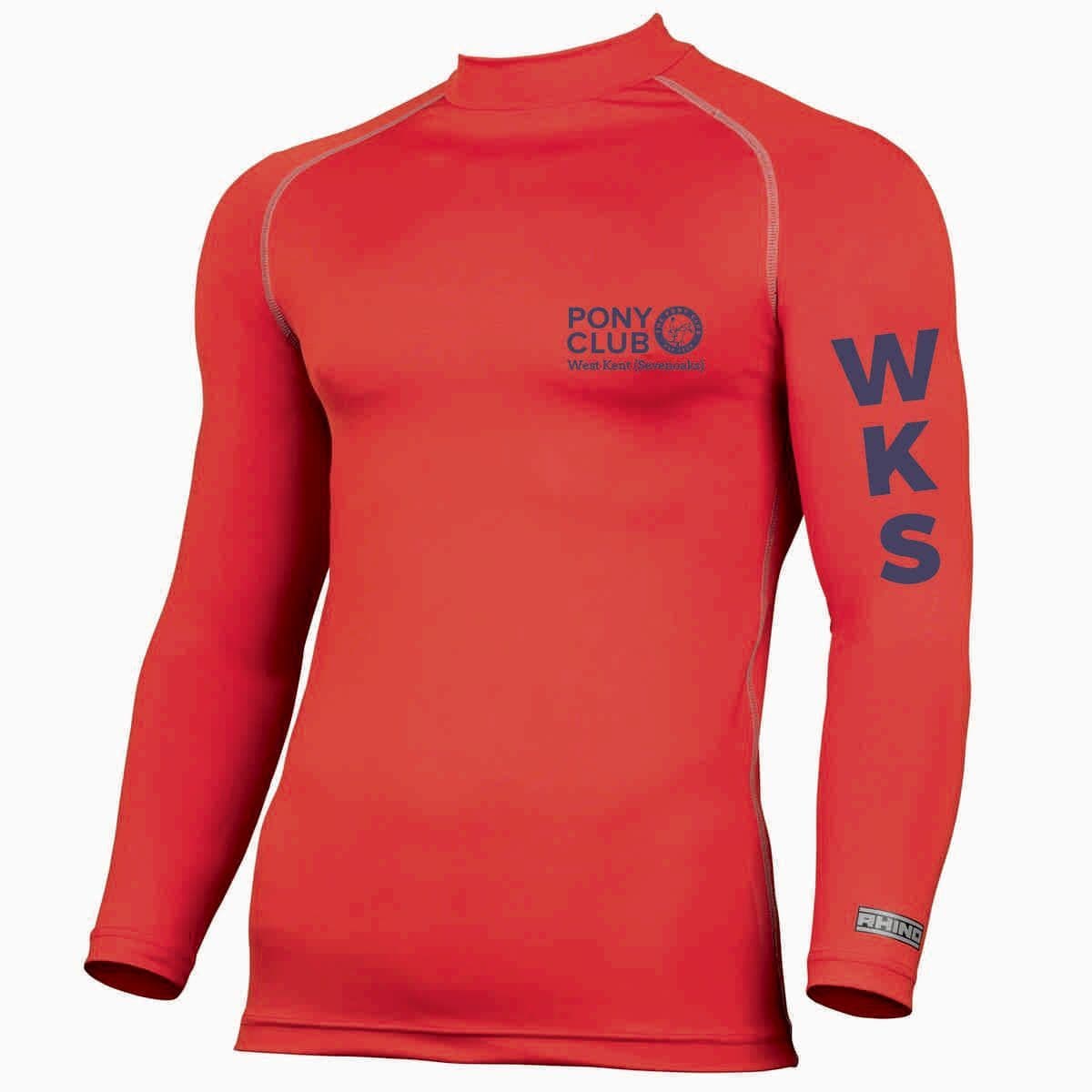 Adults West Kent Sevenoaks Red Base Layer