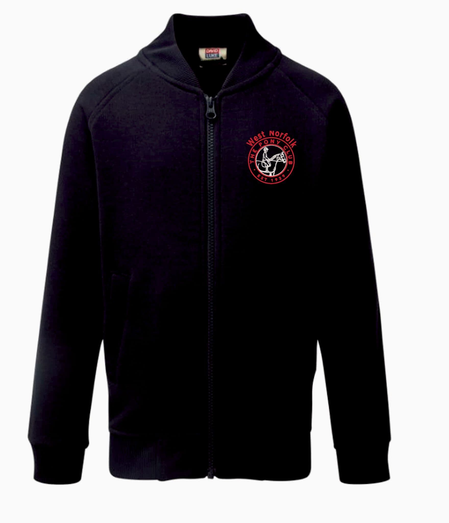 Adults West Norfolk Pony Club Navy Sweat Jacket