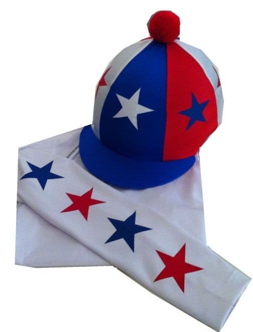 Adults White,Red, Royal Base, Layer & Hat Silk