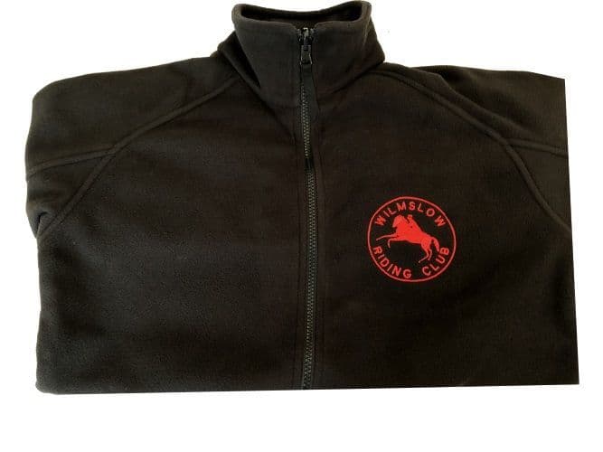 Adults Wilmslow RC Black Lady's fit fleece jacket 8700F.