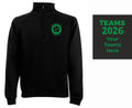 Adults Woodland Hunt 2026 TEAMS Black Quarter Zip SS830