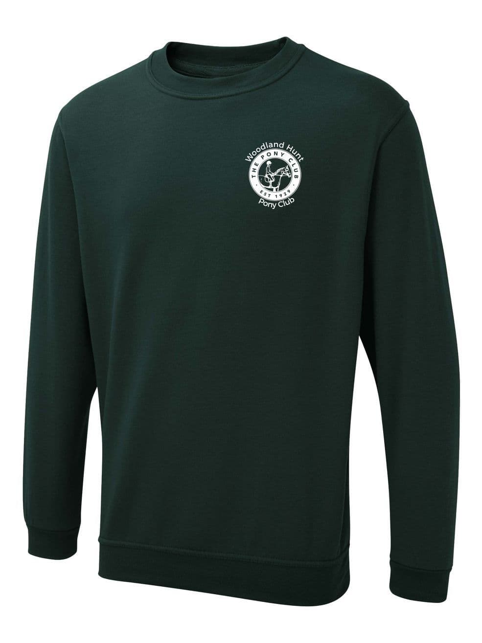 Adults Woodland Hunt Bottle Green Sweatshirt UX3