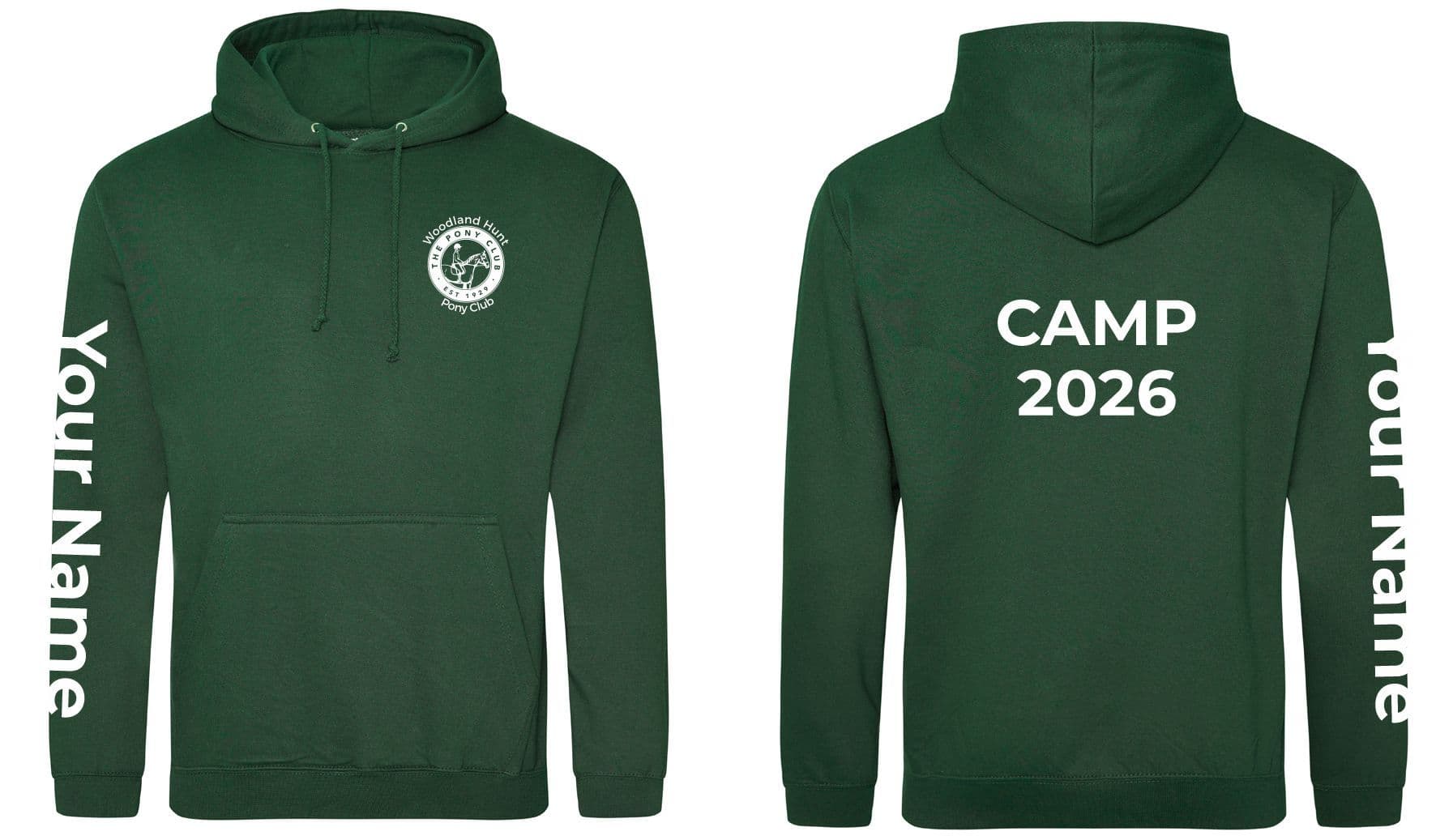 Adults Woodland Hunt SENIOR Camp 2026 Bottle Hoodie