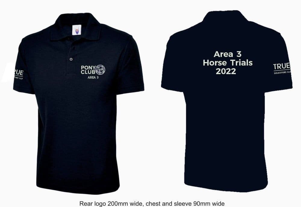 Area 3 Horse Trials 2023 Polo Shirt UC101