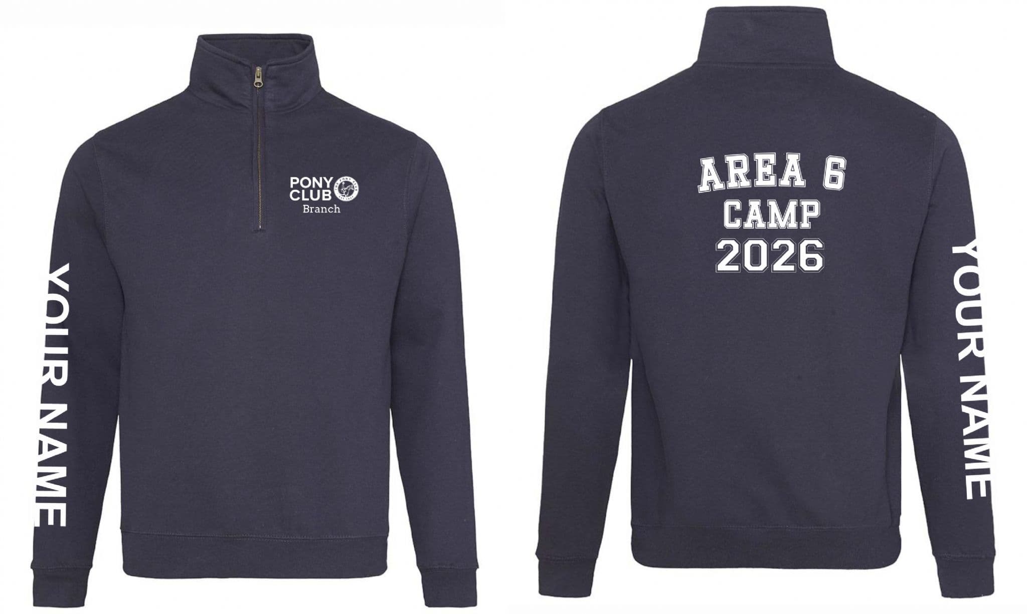 Area 6 PC Camp Navy Quarter Zip Sweatshirt – SS830