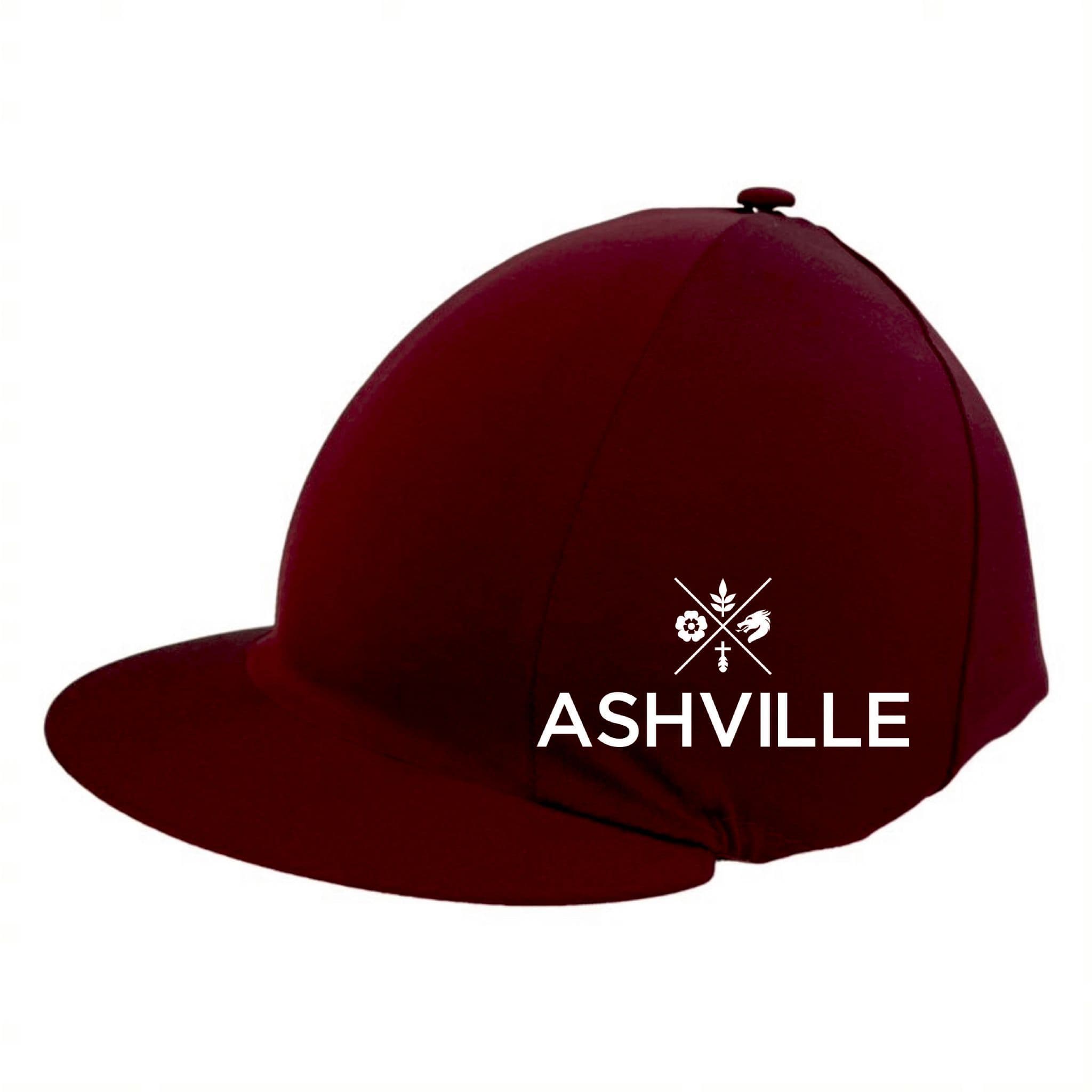 Ashville College Burgundy Silk, button on top.