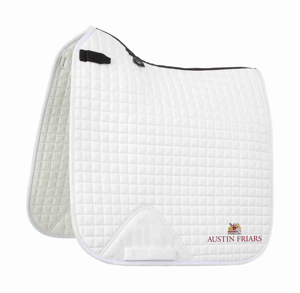 Austin Friars School LeMieux White Dressage Saddlecloths