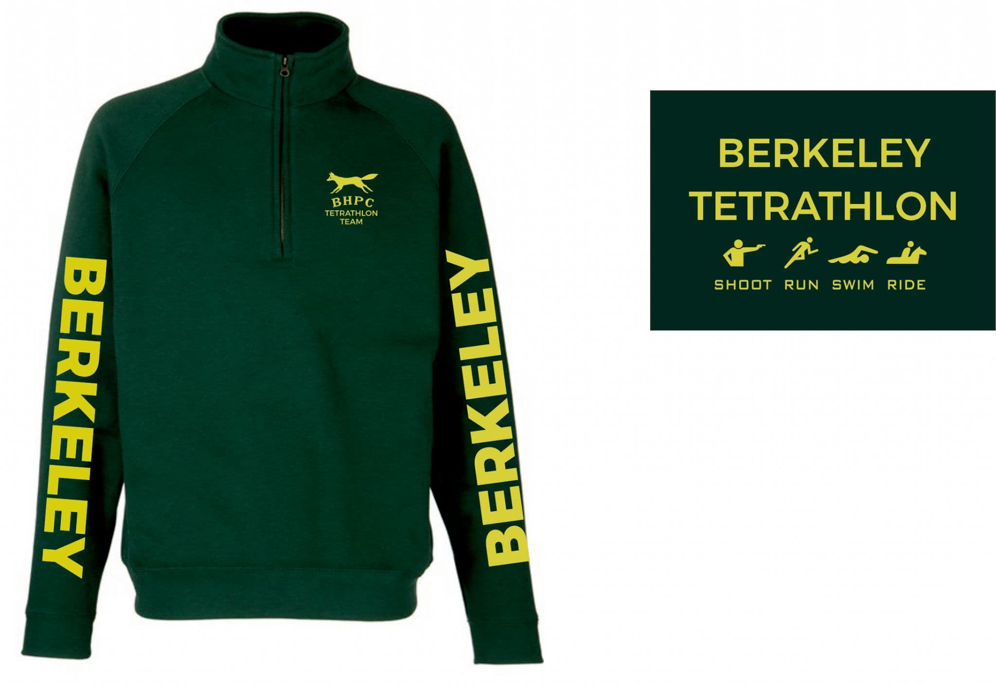 Berkeley Tetrathlon Bottle Quarter Zip Sweatshirt