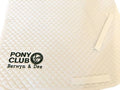 Berwyn and Dee embroidered White GP Saddlecloths