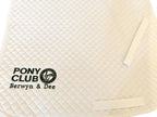 Berwyn and Dee embroidered White GP Saddlecloths