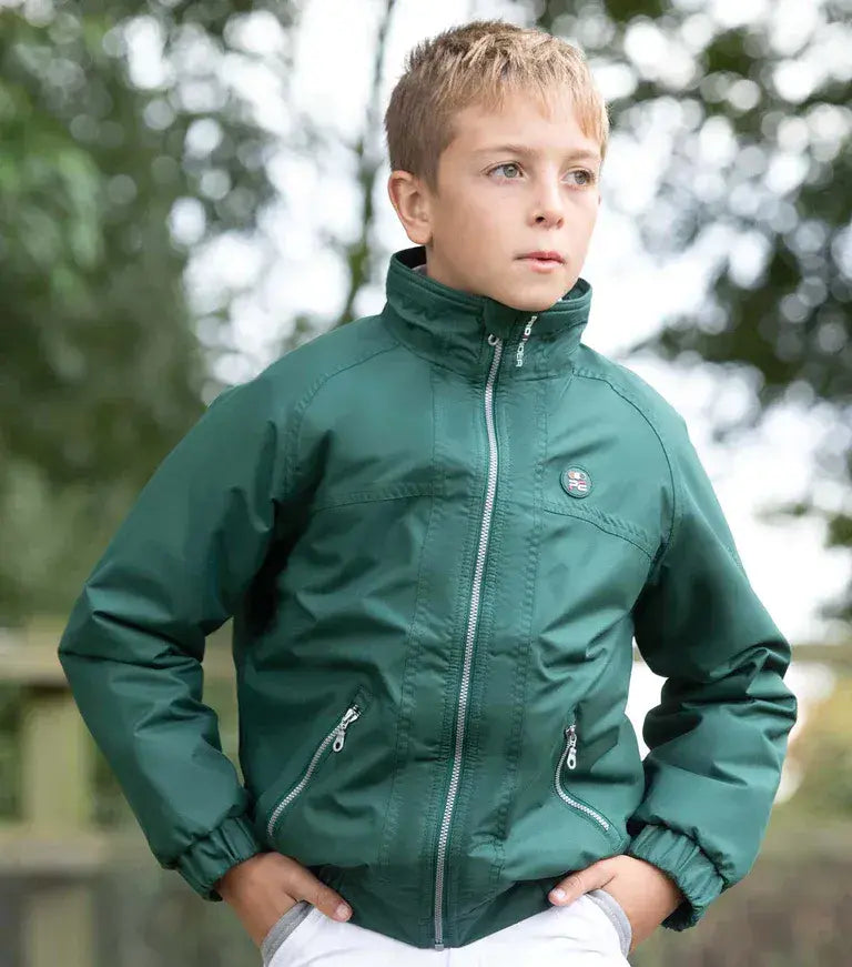 Children's Berwyn & Dee Green Premier Equine Junior Pro Rider Unisex Riding Jacket
