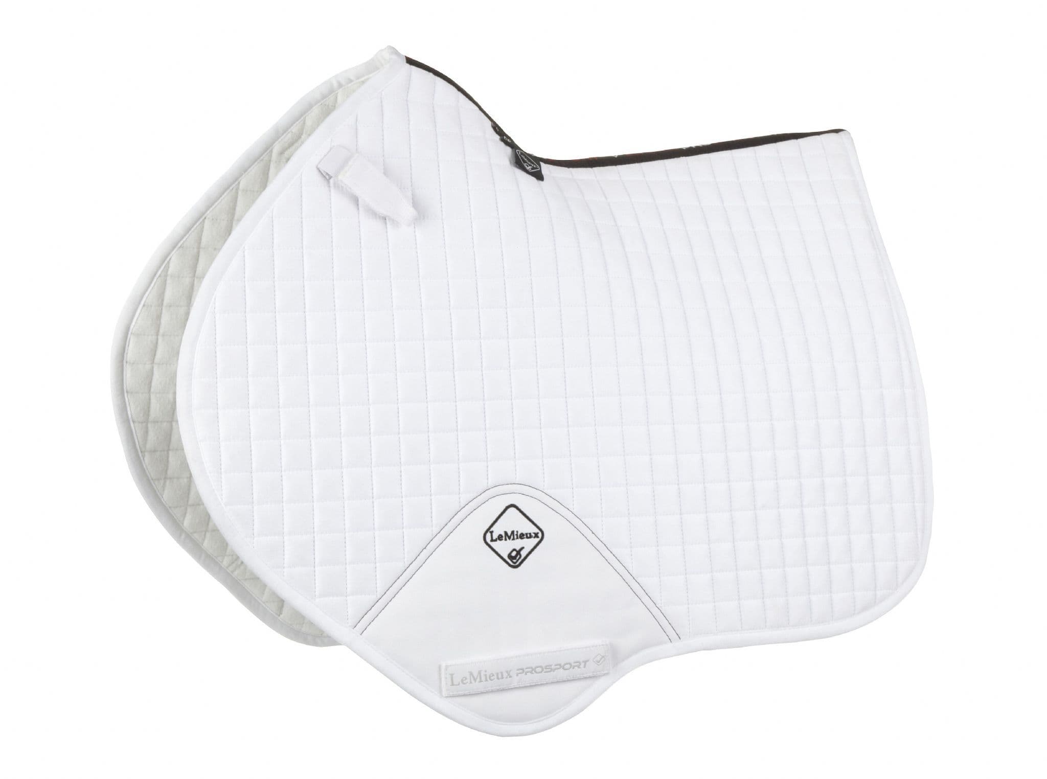 Bishops Riding Club Le Mieux white Close Contact Saddlecloths