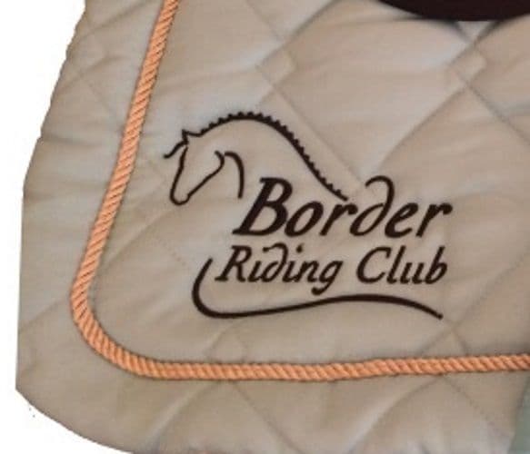 Border RC embroidered GP turquoise Saddlecloths