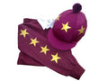 Burgundy Rugby Shirt & Matching Silk