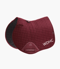 Burgundy Warlingham & District HC Full Size Premier Equine Close Contact Cotton GP/ Jump Saddle Pad