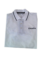 Carlitos Chukka Ladies Fit White Polo Shirt