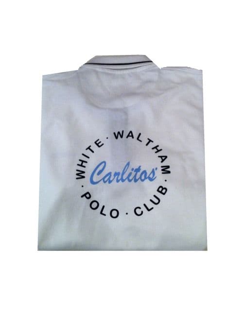 Carlitos Chukka Ladies Fit White Polo Shirt
