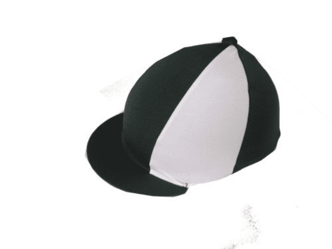 "Castledyke Equestrian Centre" Navy/white Lycra Hat Silk